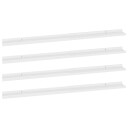 vidaXL Vegghyller 4 stk h?yglans hvit 115x9x3 cm
