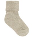Minymo Baby Rib Socks W.glit (2 Pack)   Beige   23\26