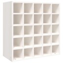 vidaXL Veggskap hvit 56x25x56 cm heltre furu