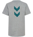 Hummel T skjorte hmlNipps Light Grey Melange 7 år 122 T skjorte Grå