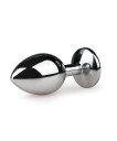 Easytoys Anal Collection EasyToys Anal Collection Metal Butt Plug No. 2 ET125CLR