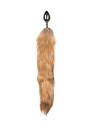 EasyToys: Fox Tail Plug No. 2, medium, sølv/brun
