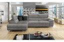 Reginia Sofa med Sjeselong 3 seter   Lys grå/Svart