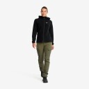 Revolutionrace Dame Overdeler Fleece & midlayers Hiker Fleece Hoodie Dame Black S
