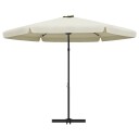  Parasoll med stålstang 300 cm sandhvit