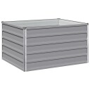 vidaXL Hevet Hagebed Grå 100 x 80 x 55 cm kaldvalset stål
