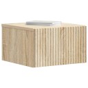  Vegghengt Nattbord Sonoma eik 33 x 34,5 x 20 cm Konstruert tre