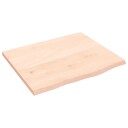  Bordplate 60x50x2 cm ubehandlet heltre eik