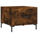 vidaXL Salongbord røkt eik 50x50x40 cm konstruert tre