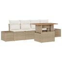  Hage Spisegruppe med pute med pute Beige, krem 100 x 55 x 73 cm