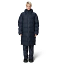 Rains Unisex Alta Long Puffer Jacket L , Navy