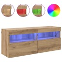  TV Veggskap Artisan Eik 100 x 30 x 40 cm Konstruert tre