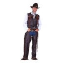 Thetru B.v. Cowboy Vest Herre Brun Deluxe X-Large 2285-1300-00XL