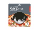 Kikkerland Pizzaskjærer for katteelskere i rustfritt stål 6,35 cm