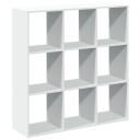 Romdeler bokhylle hvit 102x29x103,5 cm konstruert tre