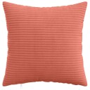 vidaXL Putetrekk 6 pcs HEERLEN Rød oransje 45 x 45 cm cordfløyel