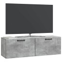  Vegghengt TV skap Betonggrå 98 x 31 x 30 cm Konstruert tre