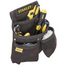 Stanley Stst1 80116 Eske For Små Deler Lær Sort Brun Gult 300 Mm 70 Mm 330 Mm