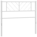  Sengegavl i metall hvit 100 cm 8721012190368