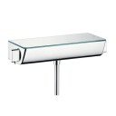 Hansgrohe Ecostat Select dusjbatteri, krom/klar glass