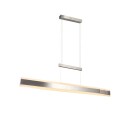 Pendellampe TRIO Arcola - 150 cm, Børstet stål