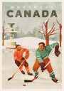 Montreal Canada Pond Hockey Guys Plakat / 50x70cm