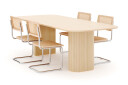 Scandinavian Choice Kopparbo Spisebord 240 cm med 4 stk Build Matstkolar   Hvit
