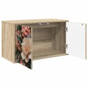 vidaXL Vegghengt TV skap BORNE 69 x 33 x 40 cm Sonoma eik