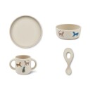 Liewood Vivi printed tableware set leopard multi mix