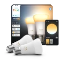 Philips Hue WA Smartpære 8.5W A60 E27 2-pakk