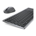 Dell KM7120W Trådløst Tastatur og Mussett Nordisk Layout - Multifunksjonell 2.4 GHz Bluetooth Grå