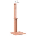 vidaXL Utendørs dusj 206 cm Massiv Douglas tre og rustfritt stål