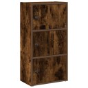 Bokhylle røkt eik 40x24x77 cm konstruert tre