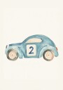 Cute Blue Race Car Plakat / 100x150