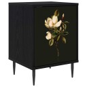 vidaXL Nattbordskap BREMEN Svart eik 36 x 33 x 51 cm Konstruert tre