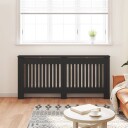 Radiatordeksel svart 172x19x81,5 cm MDF