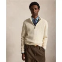 Polo Ralph Lauren Waffle Knit Wool Cotton Sweater   ANDOVER CREAM   S