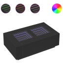  Salongbord med Infinity LED svart 116x69x40 cm 3284057