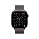 Apple Watch Series 11 GPS + Cellular 42mm Slate Titanium Case with Slate Milanese Loop