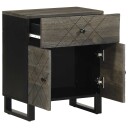  Nattbord svart 50x33x60 cm heltre mango 8721158447883
