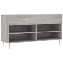 vidaXL Skoskap gr? sonoma 102x35x55 cm konstruert tre