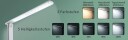 LED skrivebordslampe med USB lader – dimbar 3 lysfarger