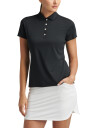Peter Millar Short Sleeve Button Polo - Black - M