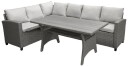 Venture Design Bentwood sofagruppe Grå med grå pute 2st 3-seterende & bord 145x75 cm Grå