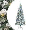  Kunstig sammensatt juletre med LED  stripelys 180 cm PVC