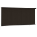 vidaXL Utendørs rullegardin 305 (B) x 140 (H) cm brun HDPE