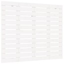 vidaXL Veggmontert sengegavl hvit 126x3x91,5 cm heltre furu