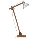 vidaXL Gulvlampe sølv heltre mango E27