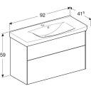 Ifö Sense Pro møbelpakke, 92x41,5 cm, hvit