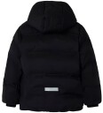 Name It Nknmusk Puffer Jakke Sort 134 med Avtagbar Hette